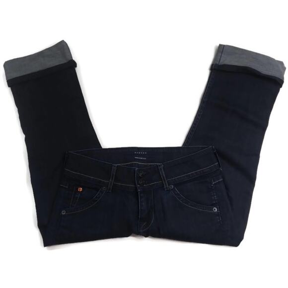 J776 EUC Hudson Dark Wash Capri  Cuffed size 26 - Picture 2 of 9